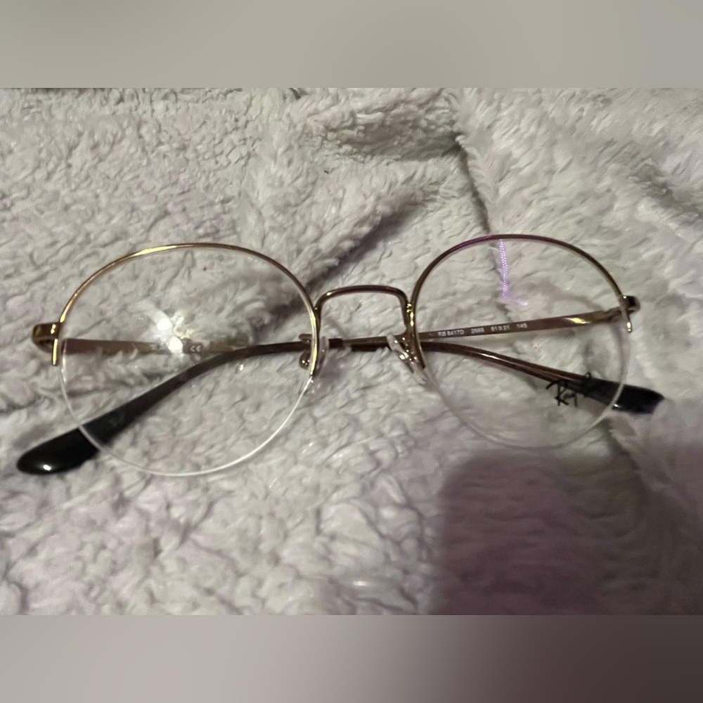 Ray bands clear no prescription blue light glasses.